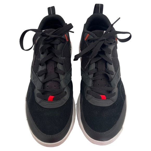 NIKE • Jordan Air Black & Red NFH 'Bred Sneakers Athletic Basketball Shoes - Picture 2 of 11